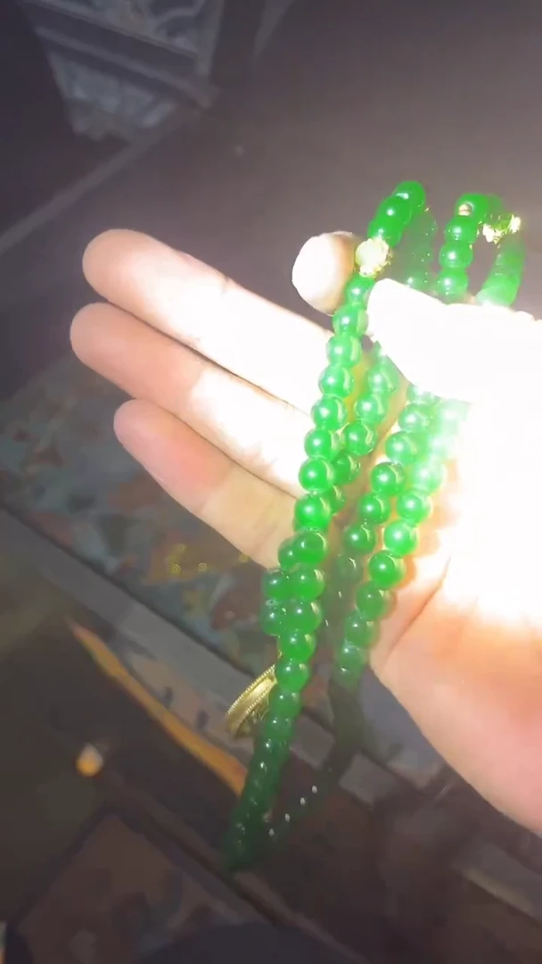 和田玉未镶嵌颈饰八宝罗盘项链2条