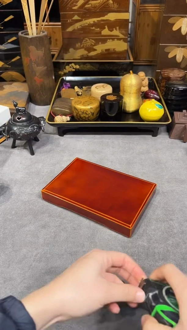 春庆塗 文盒 大漆漆器大漆漆器