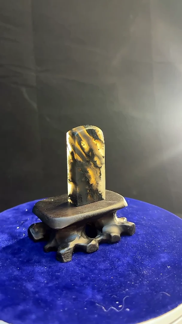 昌化石昌化水墨冻印章