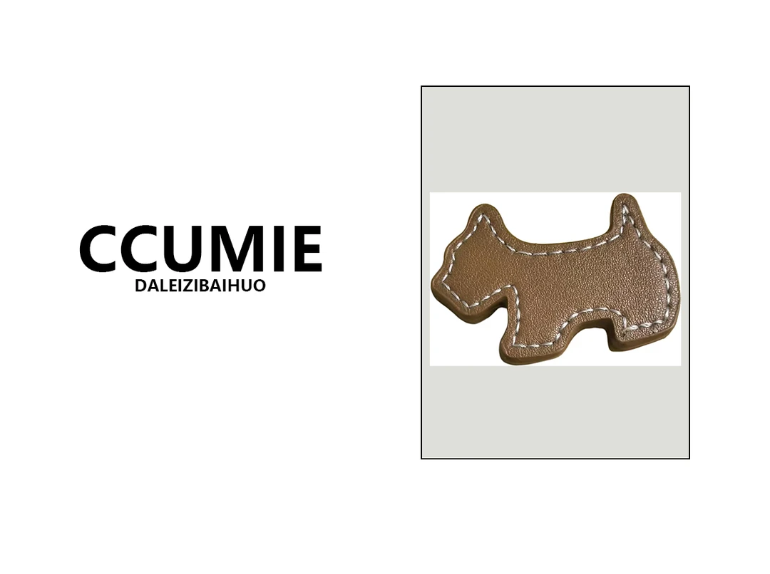 【D0009】皮艺小狗发夹大号大号大号