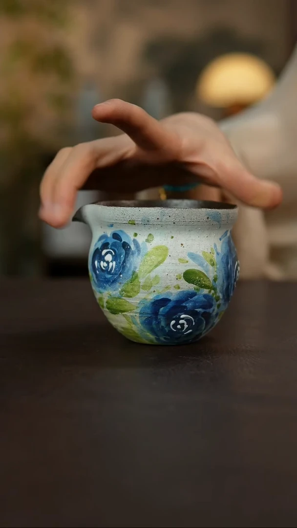 杯景德镇陶瓷杯碗柴烧多人