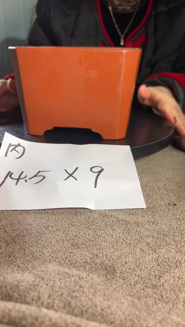 宜兴紫砂花盆小盆