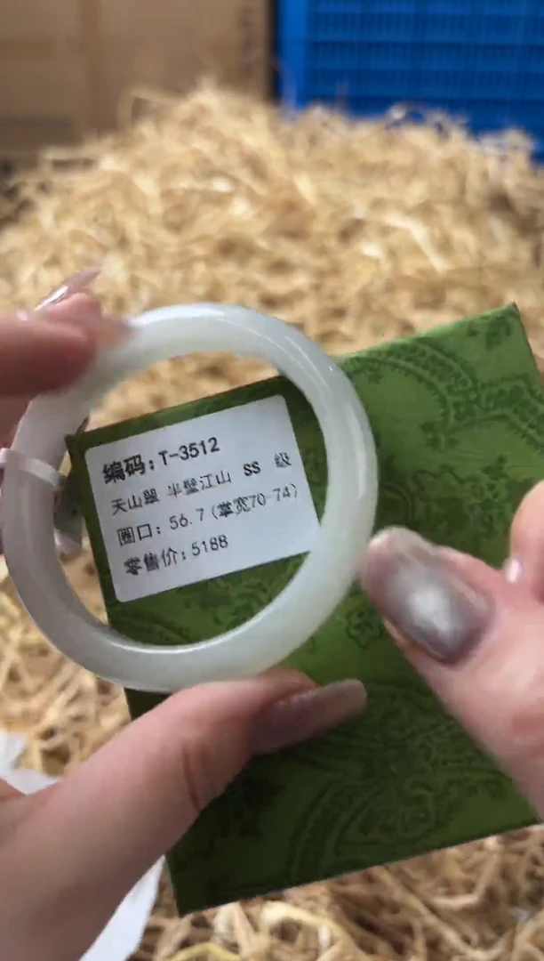 未镶嵌手镯石英质玉T-3512
