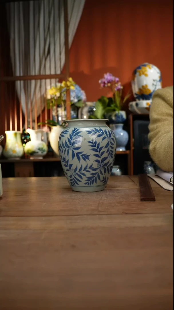 当代高温釉下彩手绘陶瓷餐具