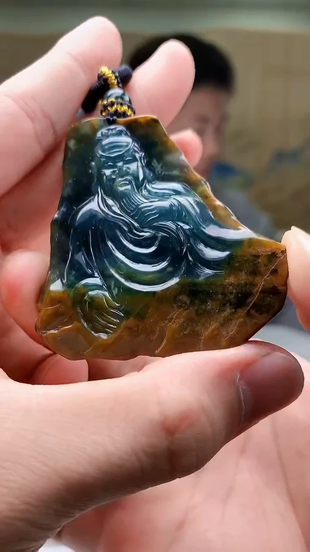 【闪购商品】定制翡翠未镶嵌4917bb-毛货挂件101