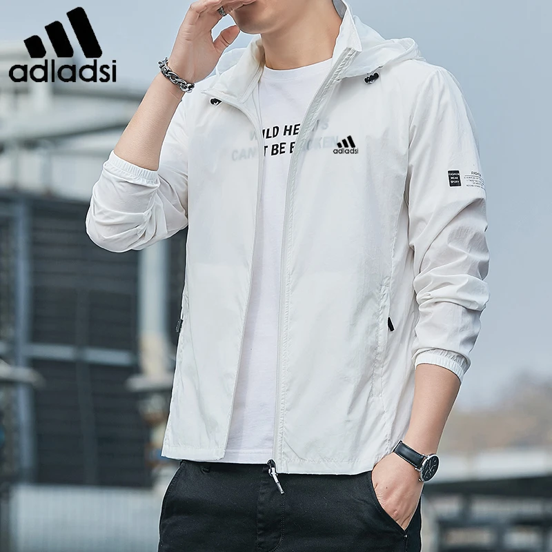 阿迪精选三叶草防晒衣男夏季超薄透气防紫外线外套户外运动皮肤衣