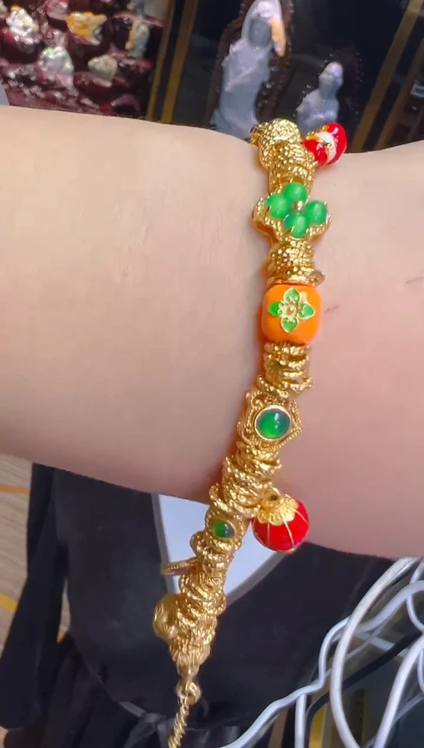 【闪购商品】翡翠手链银S925镶嵌009（多样性发货）