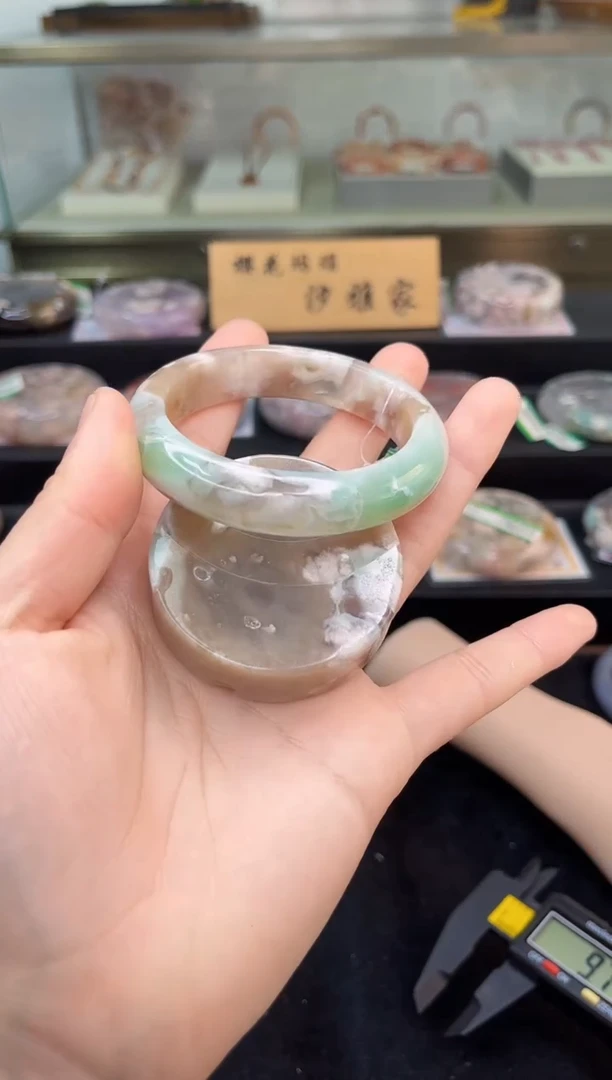 未镶嵌手镯石英质玉54圈口（赠品镯心）s906868