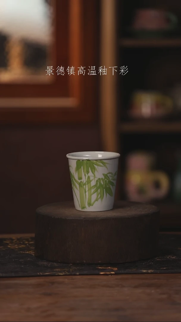 陶瓷景德镇高温釉下手绘陶瓷074