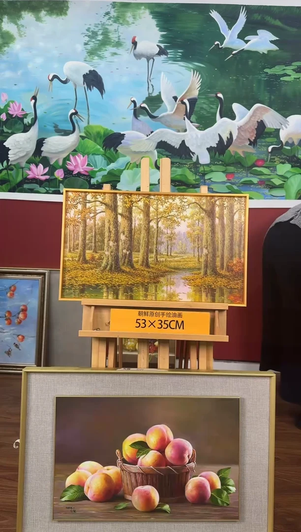 油画【258号】约53*35cm丨朝鲜原创纯手绘孤品油画丨顺丰包邮