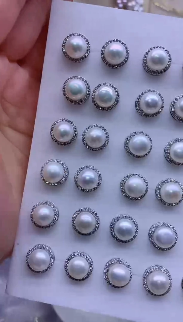 【闪购商品】淡水珍珠耳饰合金多发其一