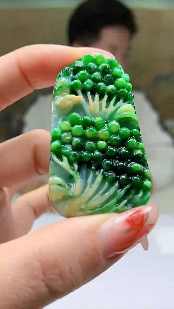 【闪购商品】定制翡翠未镶嵌4917ty-毛货挂件25