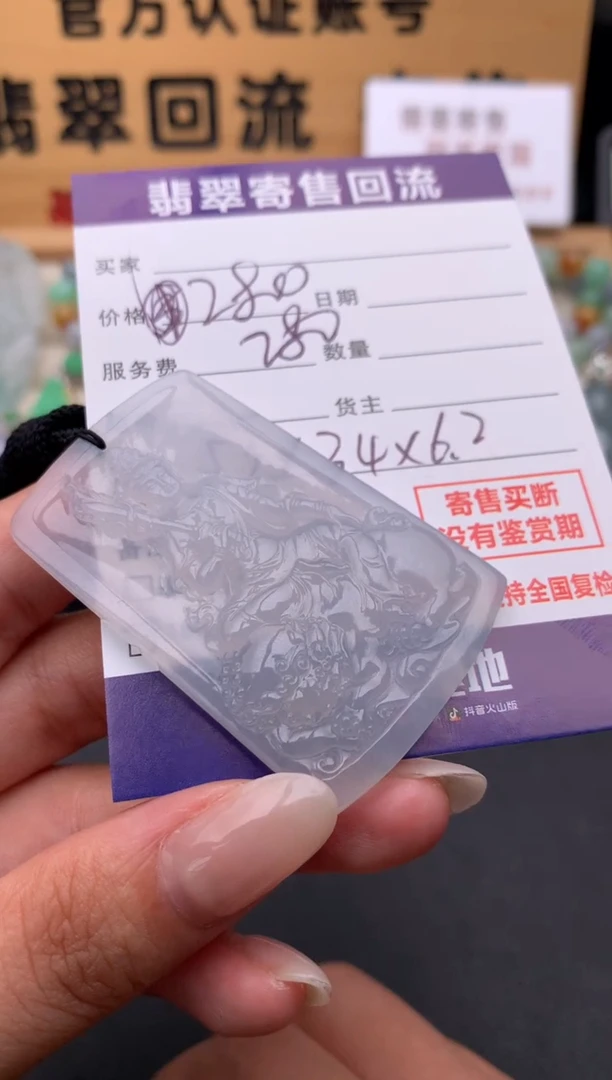 翡翠未镶嵌颈饰10135255