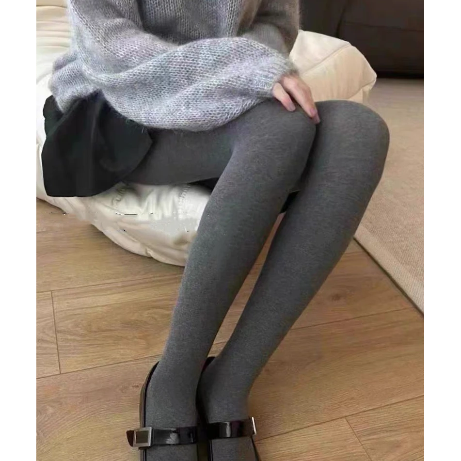 瘦腿发热连脚打底裤袜