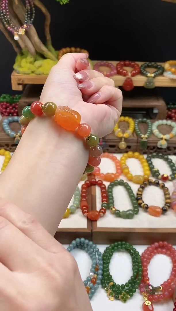 未镶嵌玛瑙手饰多宝貔貅10mm