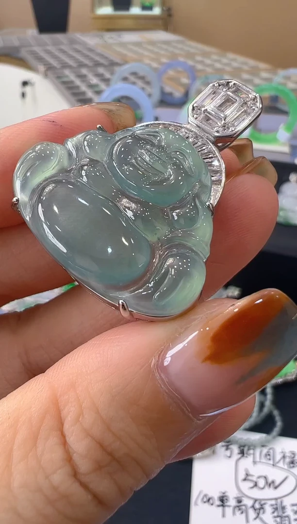 吊坠(不含链)合金翡翠天然A货翡翠多样性发其一LBA02
