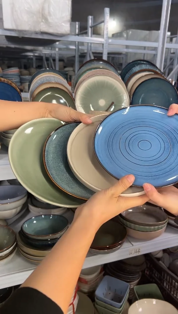陶瓷外贸尾货瑕疵满20包邮特价孤品清仓X 4小盘