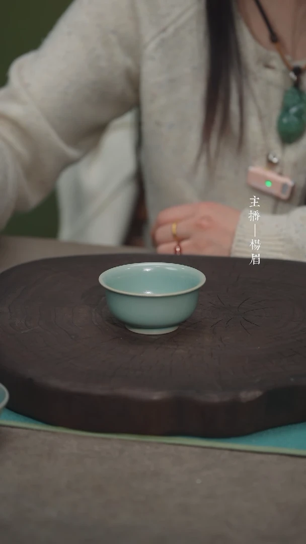 【闪购商品】小压手杯60ml-汝瓷张海英-眉