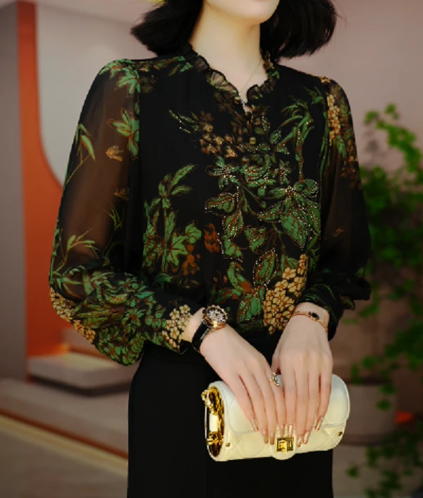 绿野仙踪花色-新款上衣小衫透气单层高级百搭套头洋气