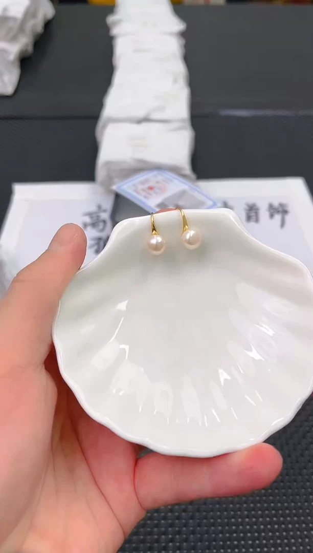 未镶嵌淡水珍珠耳饰ed1046