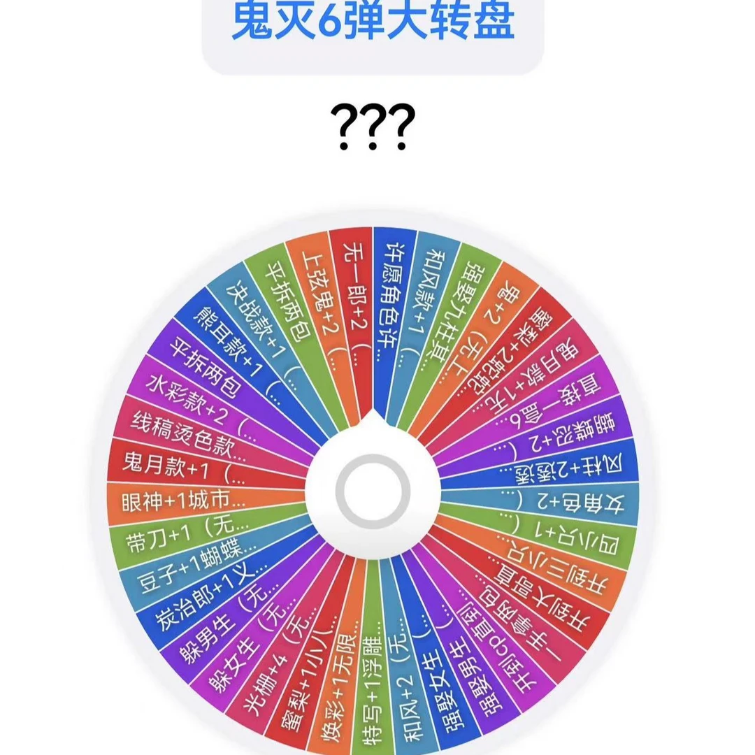 【转盘】春风文创鬼灭之刃无限城篇第六弹吧唧 默认代拆