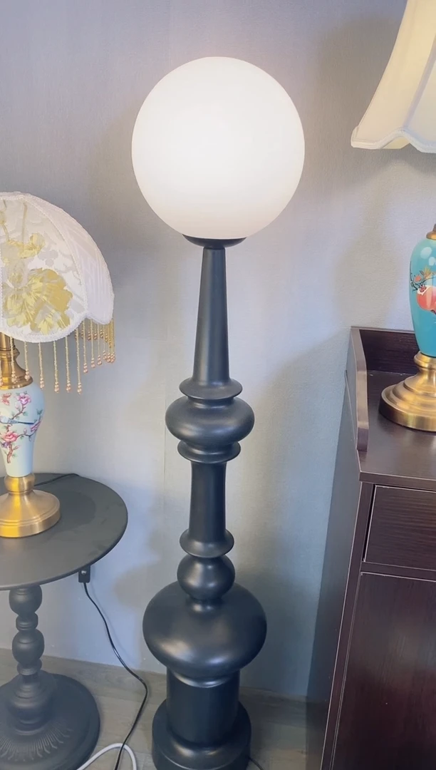 丝线罗马柱落地灯