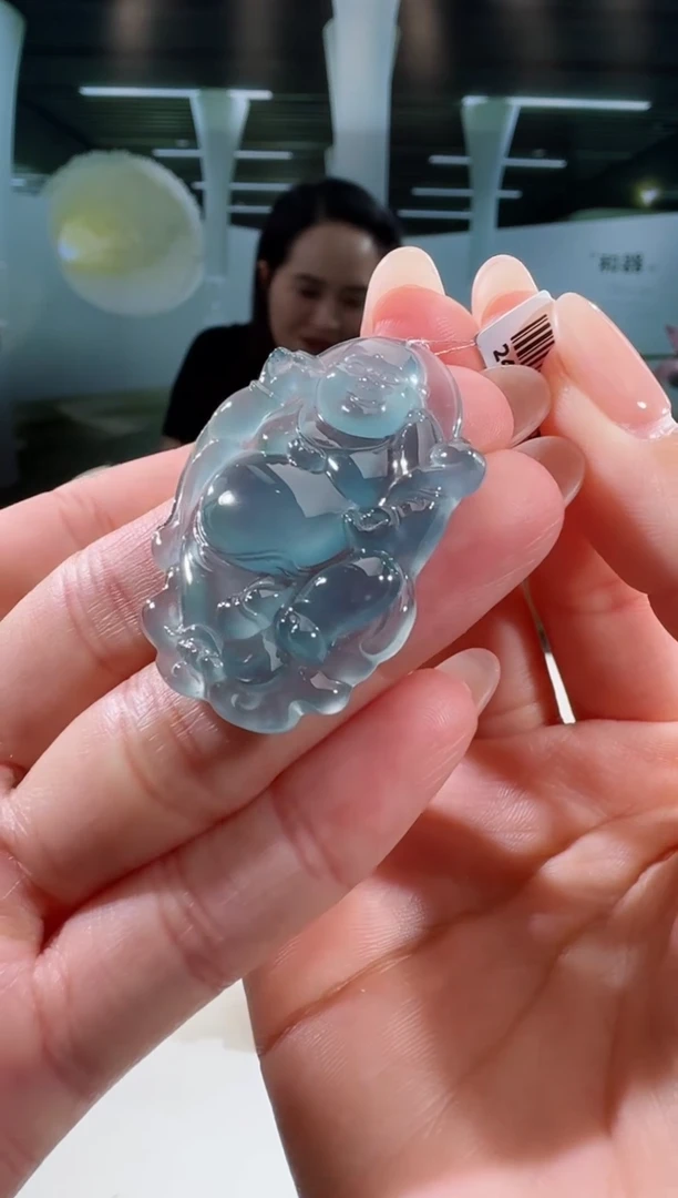 翡翠未镶嵌吊坠(不含链)佛公多样性发一