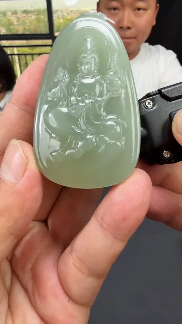 和田玉未镶嵌吊坠(不含链)T49