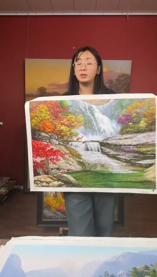 油画【28号】约50*70cm丨朝鲜原创纯手绘孤品油画丨顺丰包邮