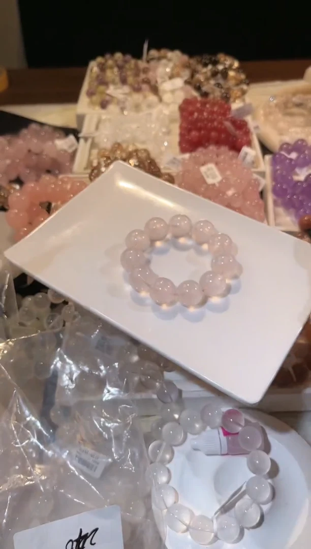 合成欧泊未镶嵌手串多样性发一Q84冰粉18mm