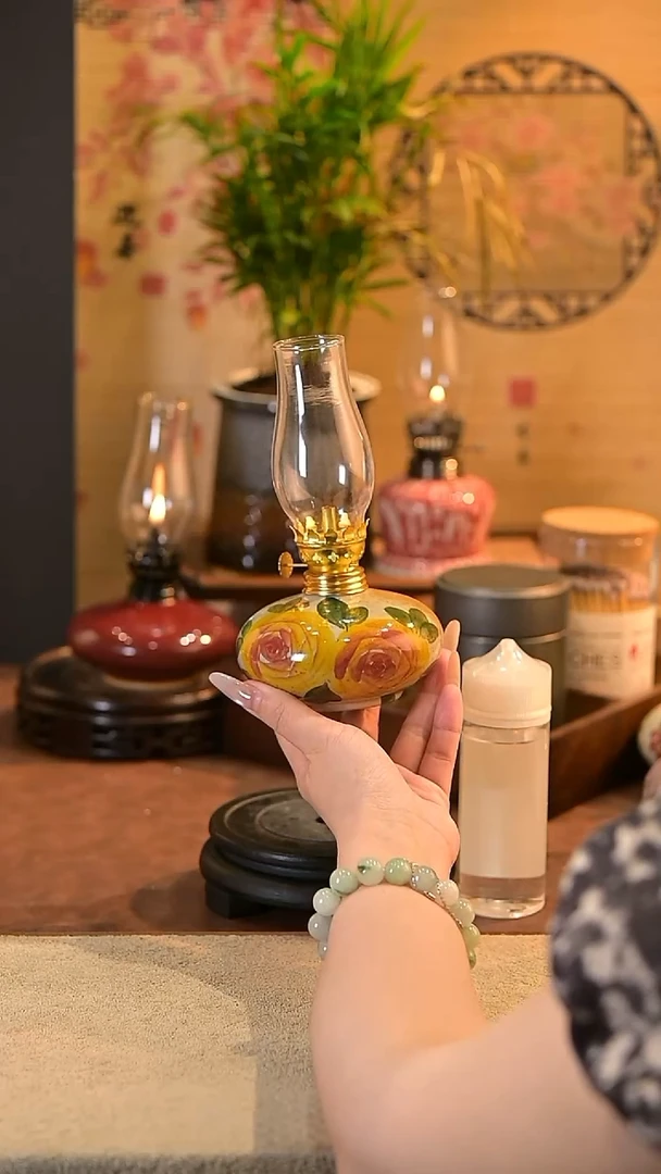 景德镇陶瓷油灯摆件