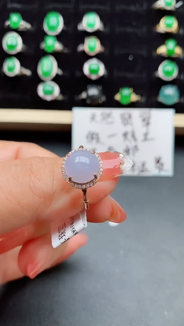 【闪购商品】翡翠戒指银S925镶嵌50800