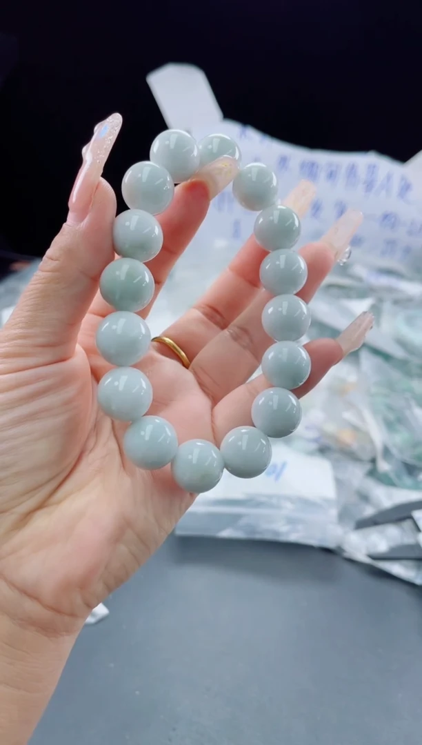 未镶嵌定制翡翠珠串
