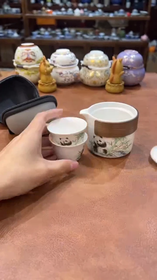 真的很便宜会开片的旅行茶具