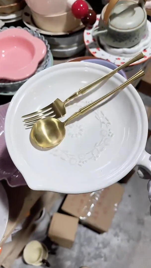 瓷片2件套 刀和叉 微瑕凑满20元包邮