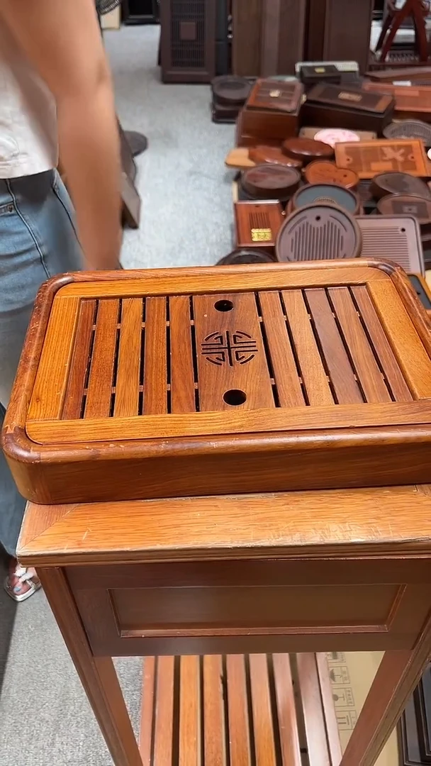 中秋福利大叶花梨木/非洲紫檀长38CM*宽26cm*高6cm茶盘