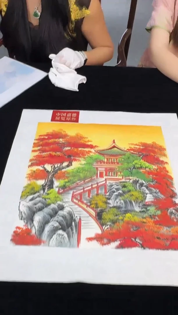 绘画A40/原版亭台楼阁——————