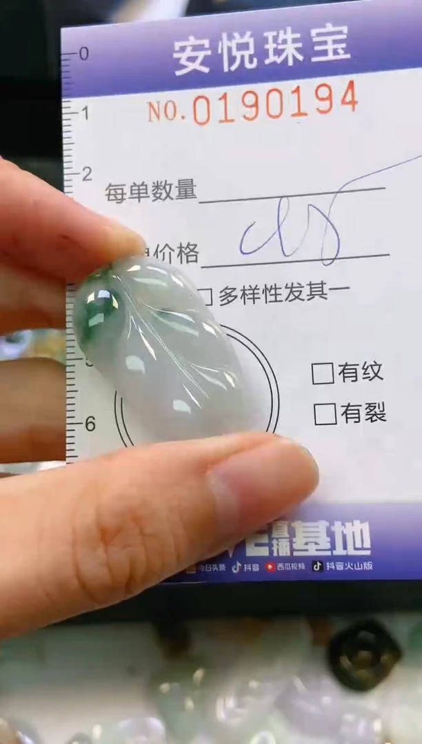 翡翠未镶嵌颈饰闪购0190194