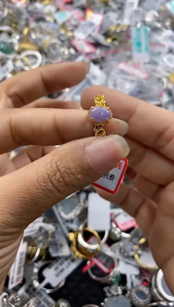 银S925镶嵌戒指翡翠131313----2