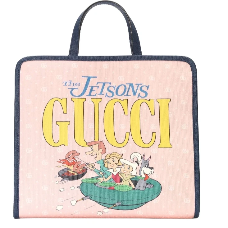 全新未使用 GUCCI/古驰 儿童托特包 杰森一家 粉色 TP030477