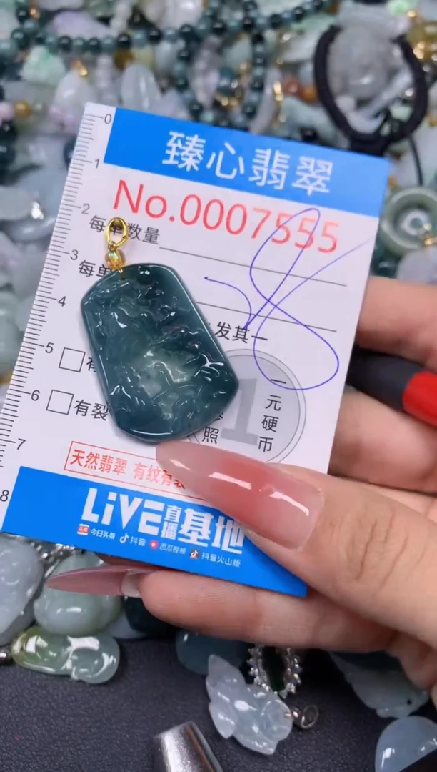 【闪购商品】翡翠颈饰未镶嵌含绳0007555