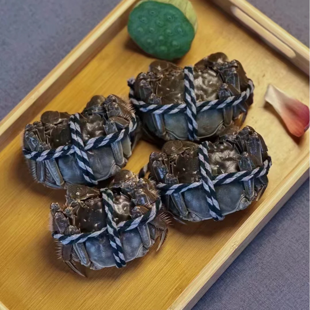 微山湖大闸蟹礼盒装母蟹（3两/2只装）公蟹（4两/2只装）共4只