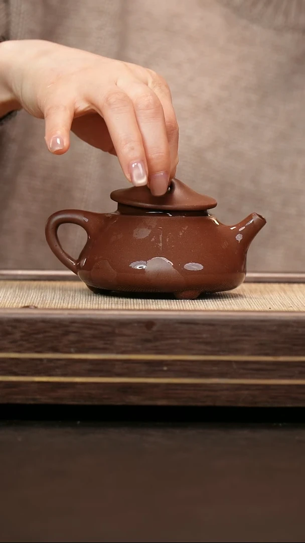 茶壶紫砂深井紫泥  景舟石瓢  孤品