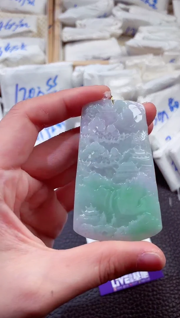 翡翠未镶嵌颈饰00001496