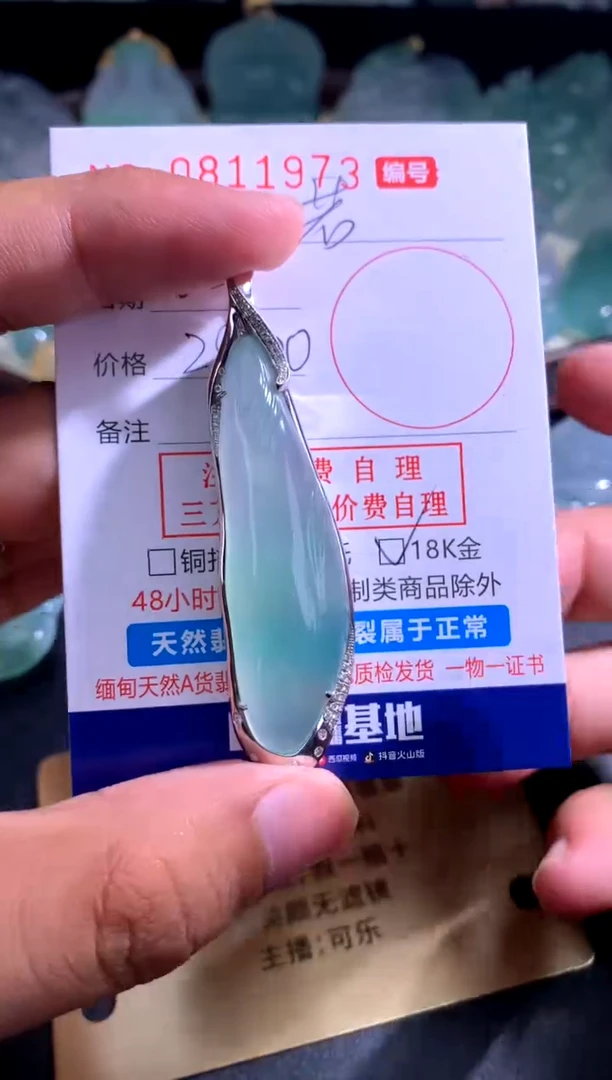 翡翠未镶嵌颈饰?*安若