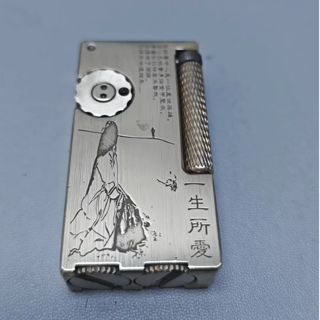 帕伽尼手工黄铜打火机复古侧滑一生所爱煤油机经典男士礼品