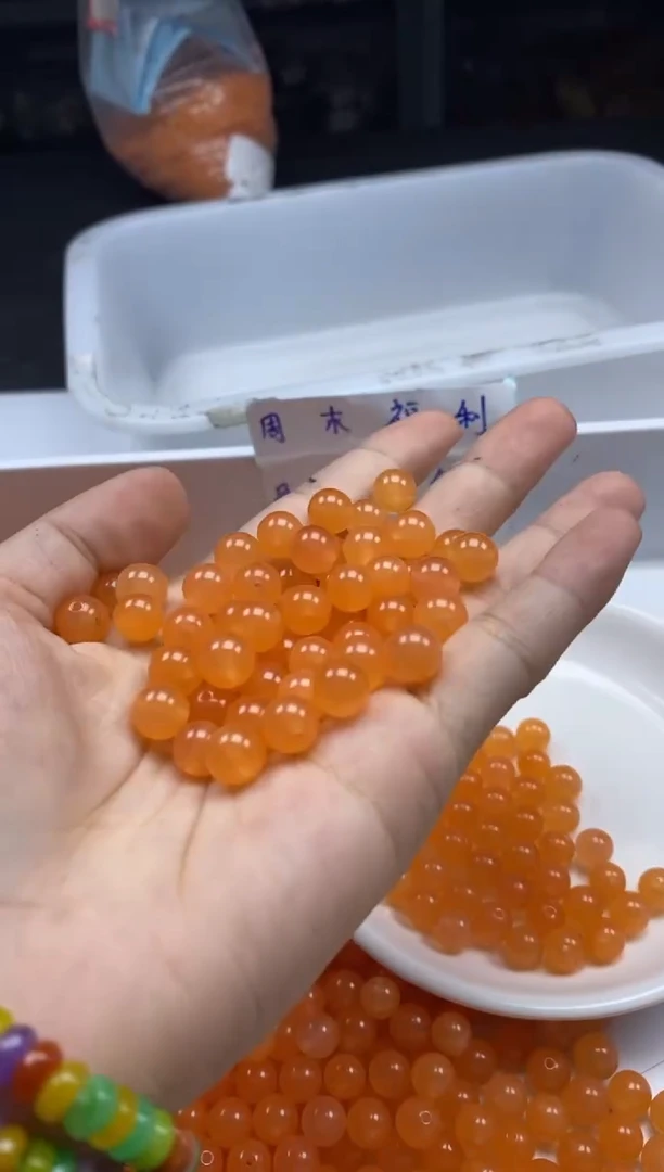 南红玛瑙未镶嵌颈饰w948保山南红芬达橘8mm*30颗