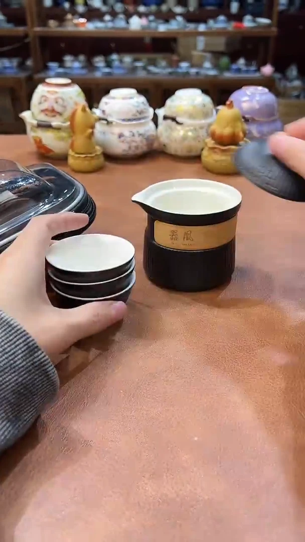 真的很便宜会开片的旅行茶具