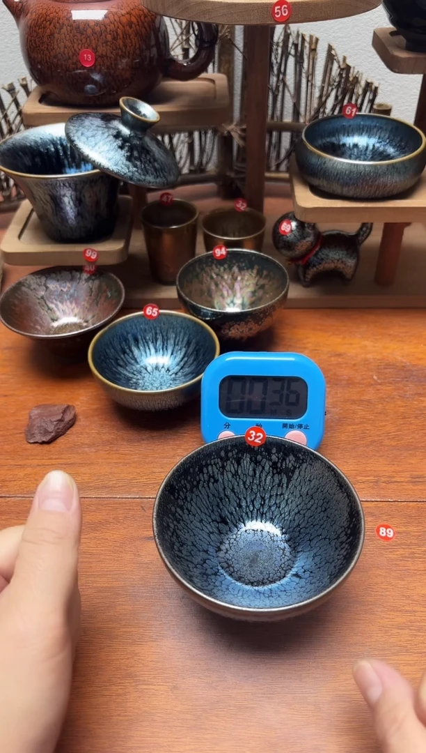 茶盏艾*32号建盏工匠茶器