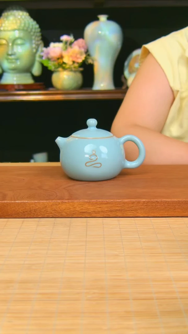 瓷片一笔佛全手工不完美